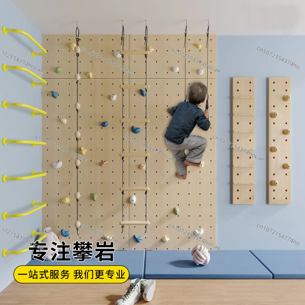 مجموعة جدار تسلق خشبي داخلي لل - مراجعة Gymnastic Ring Wood وسعره