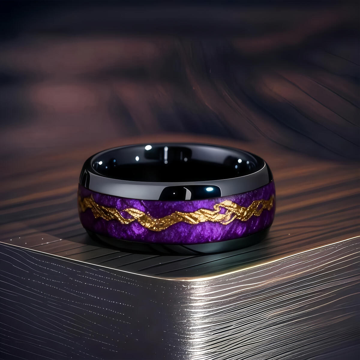 خاتم رجالي أنيق من الفولاذ الم - مراجعة Gymnastic Ring Wood وسعره