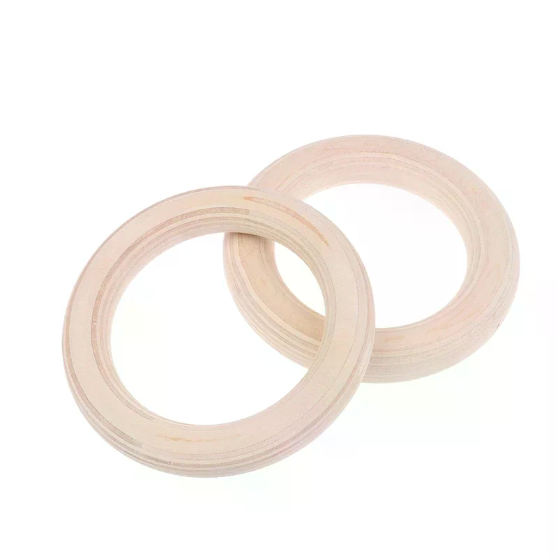 2 قطعة/زوج حلقة خشبية المحمولة - مراجعة Gymnastic Ring Wood وسعره