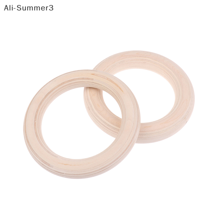 2 قطعة/زوج حلقة خشبية المحمولة - مراجعة Gymnastic Ring Wood وسعره