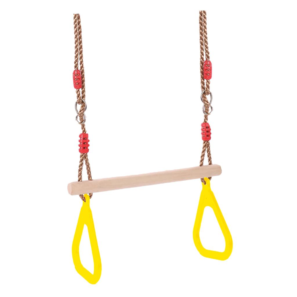 مجموعات أرجوحة للعب في الأماكن - مراجعة Gymnastic Ring Wood وسعره