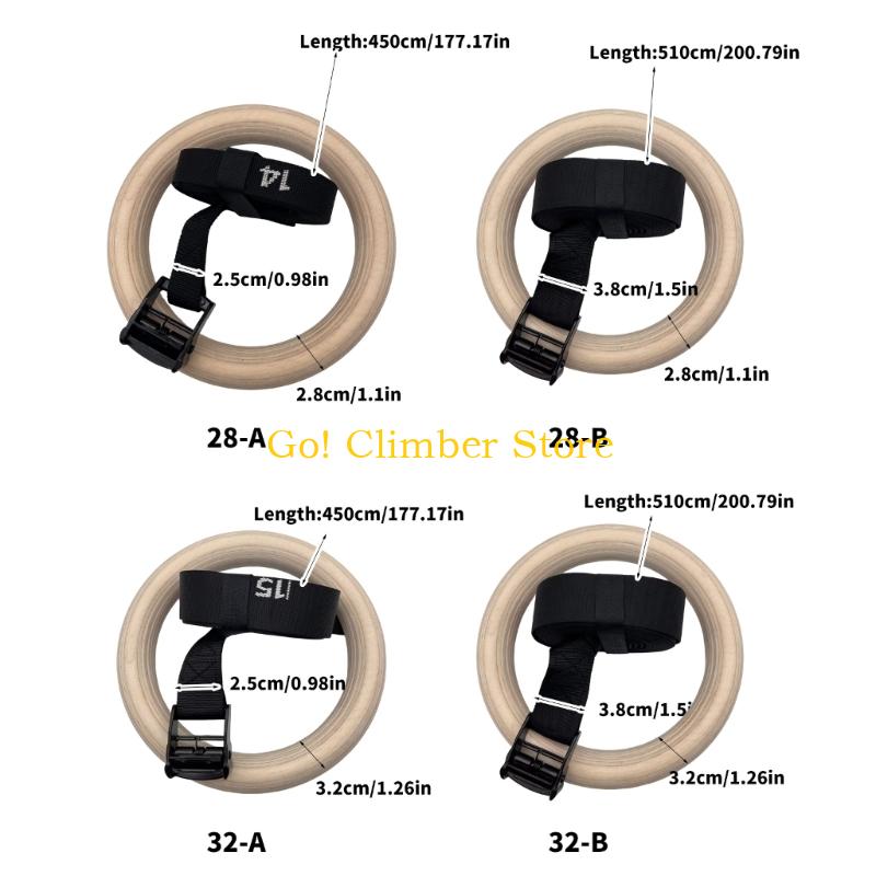 حلقات الجمباز الخشبية القابلة  - مراجعة Gymnastic Ring Wood وسعره