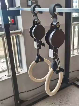 حلقات اللياقة البدنية من خشب ا - مراجعة Gymnastic Ring Wood وسعره