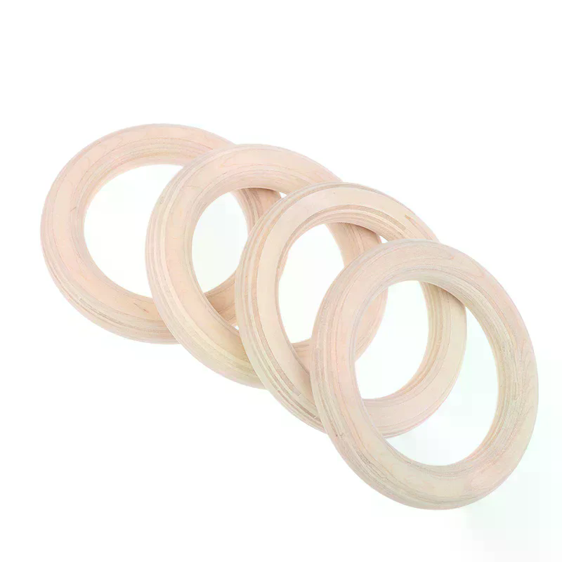 2 قطعة حلقة خشبية المحمولة كرو - مراجعة Gymnastic Ring Wood وسعره