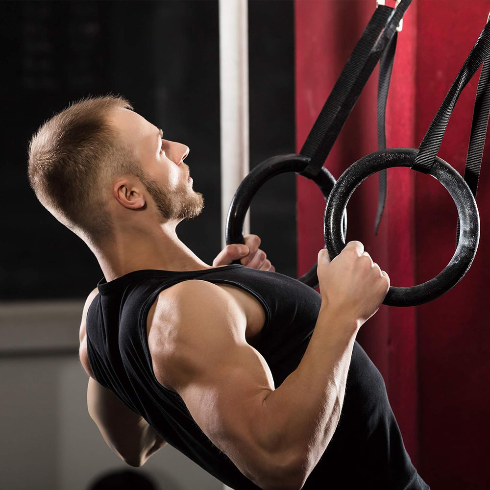 حلقات الجمباز لتدريبات اللياقة - مراجعة Gymnastic Ring Wood وسعره