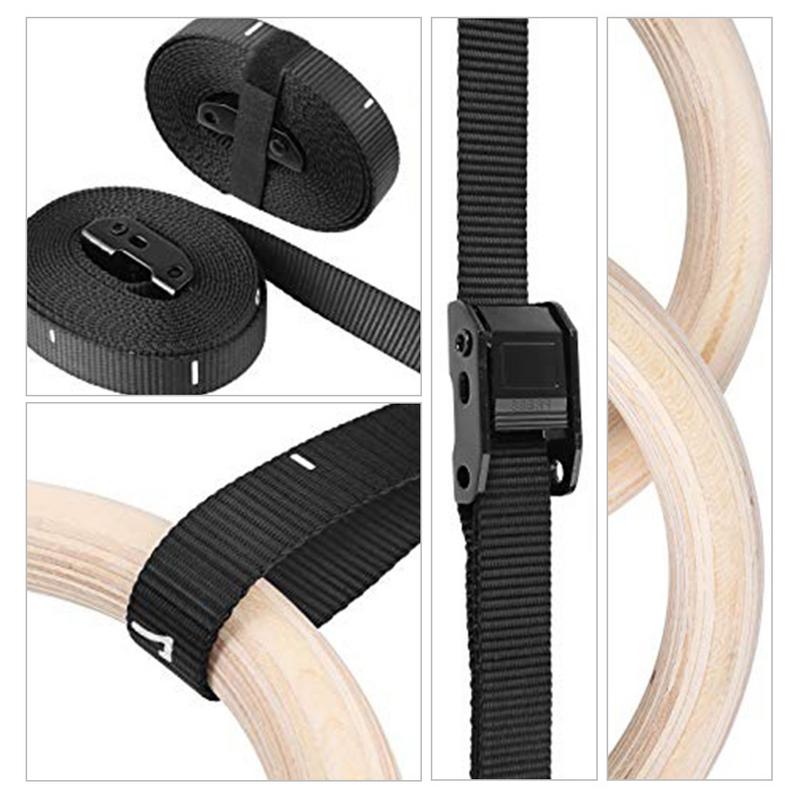 قطعة واحدة من حلقات الجمباز ال - مراجعة Gymnastic Ring Wood وسعره